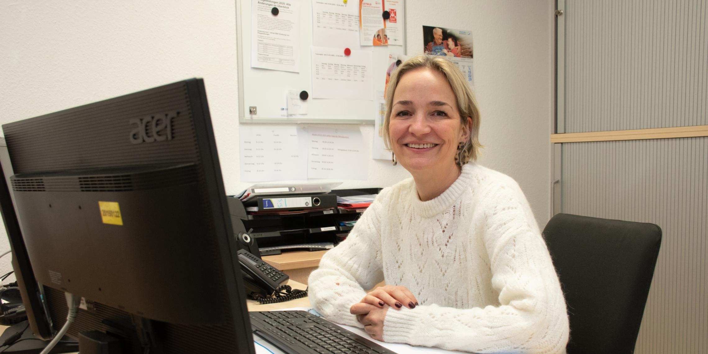 Claudia Fleige leitet die Caritas Ambulante Pflege in Legden.