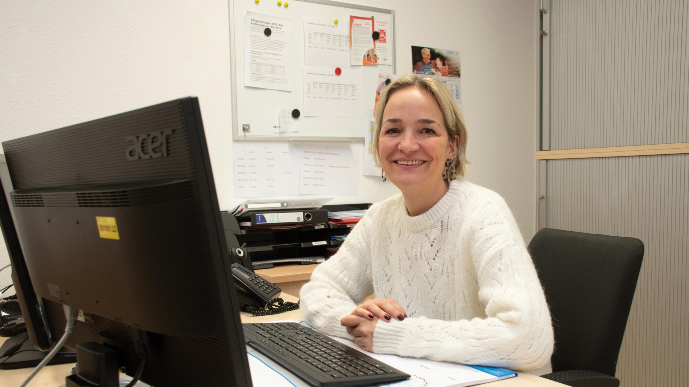 Claudia Fleige leitet die Caritas Ambulante Pflege in Legden.