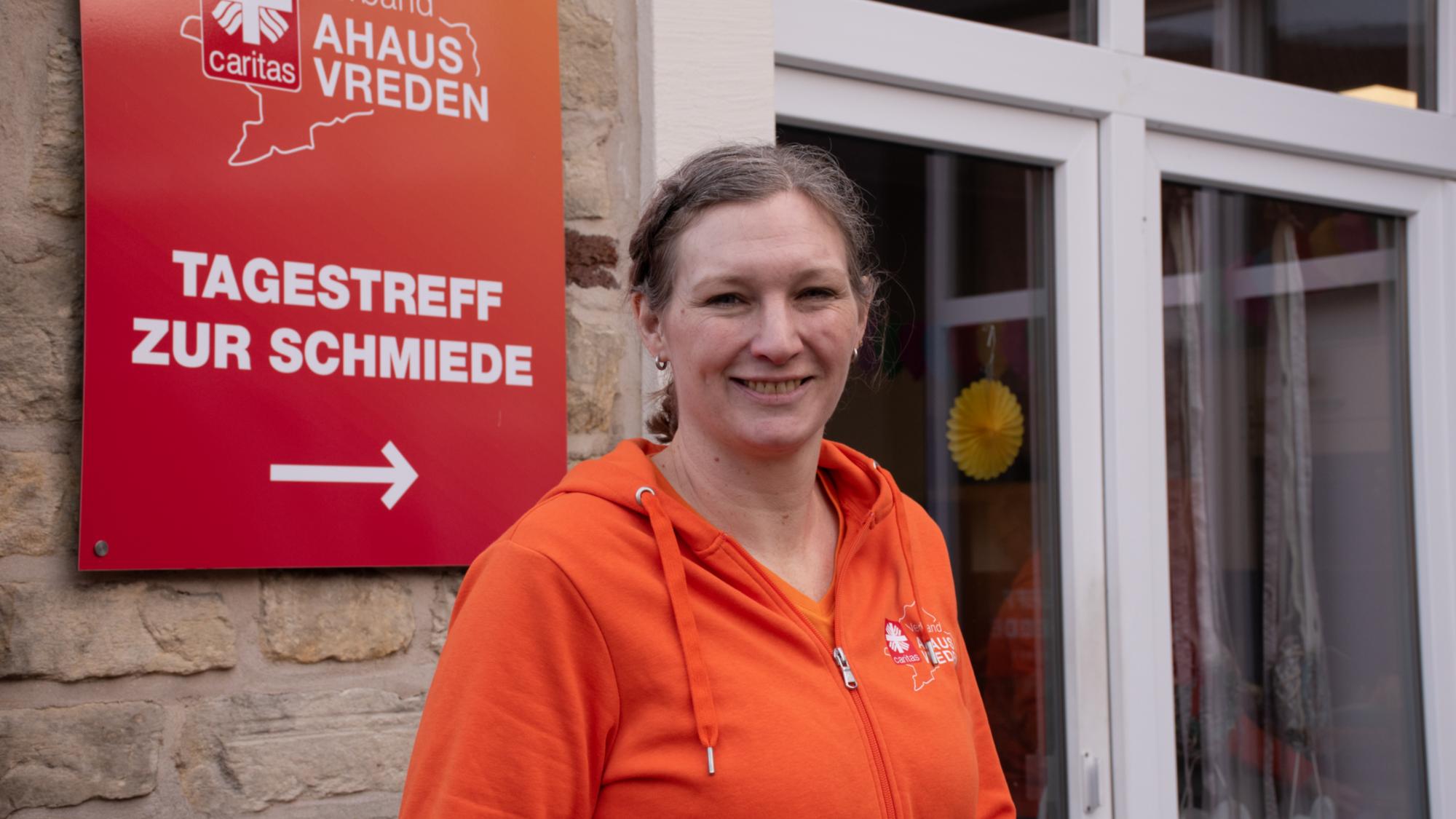 Katja Küper leitet den Caritas-Tagestreff „Zur Schmiede“ in Schöppingen.